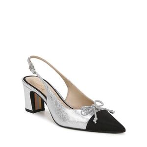 Sam Edelman Willette High Women's Heels Soft Silver/Black : NWT